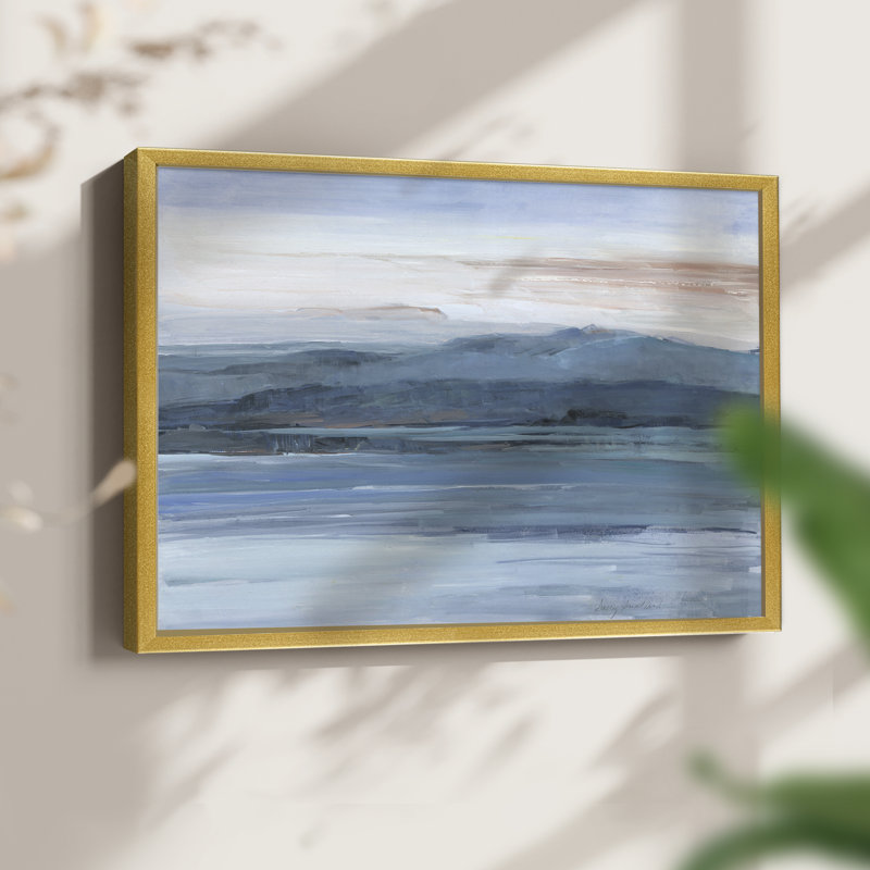 Across The Lake - Reproduction encadrée - Restickable, H 8 po x l 10 po