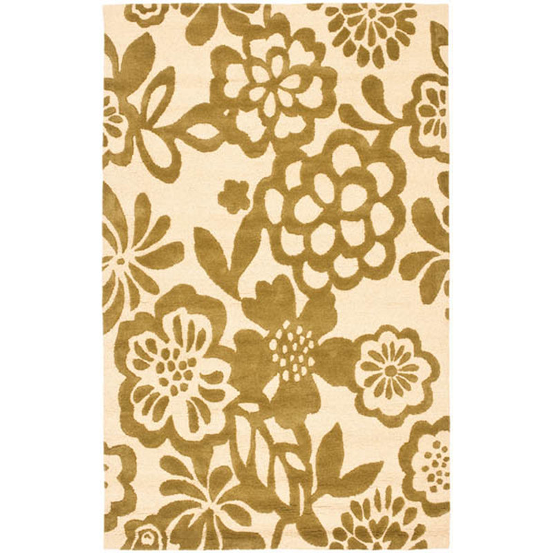Soho Hand Tufted Wool Floral Rug, Rectangle 7'6" x 9'6"