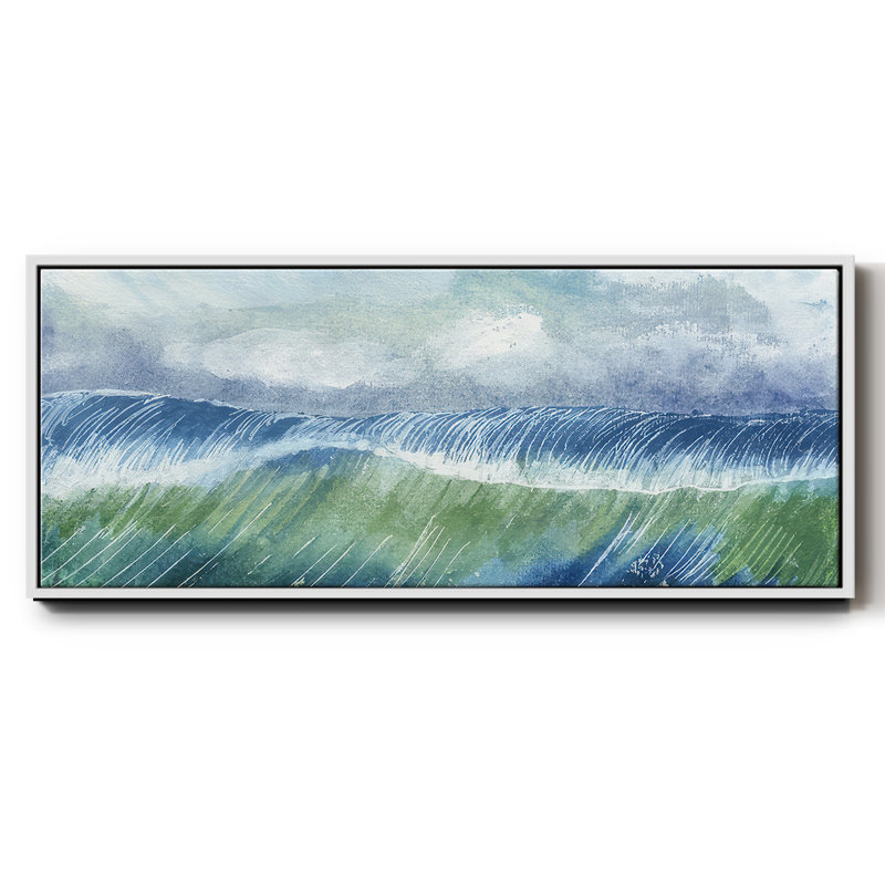 Crashing Wave II - toile encadrée, H 20 po x l 50 po
