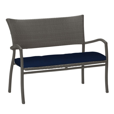 Skye Woven Bench - Slate Gray