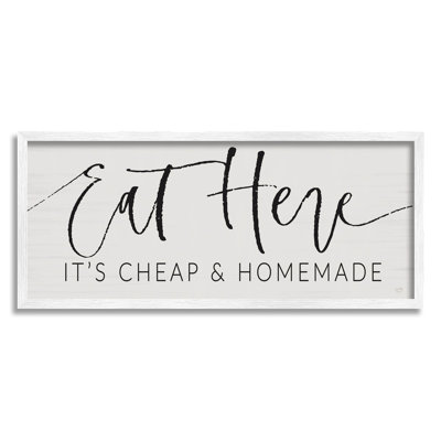 «Eat Here», art de la giclée encadrée par Lux + Me Designs