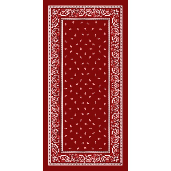 Vintage Red 100% Cotton BANDANA, 34 square, USA, Lovely