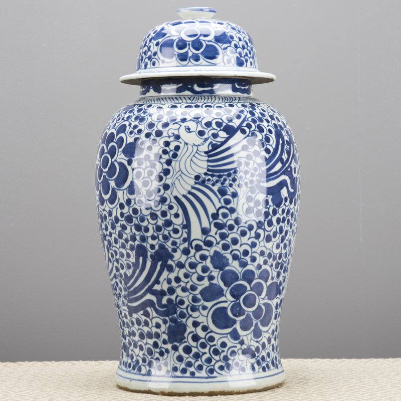 Handmade Porcelain China Ginger Jar