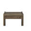 - Table d'appoint latérale avec silhouette affleurante, mécanisme de tiroir à fermeture en douceur et apparence de grain rustique, 23,56 po de largeur, conception épurée du salon, tiroir, bois vieilli de texture naturelle, hauteur 24,46 po