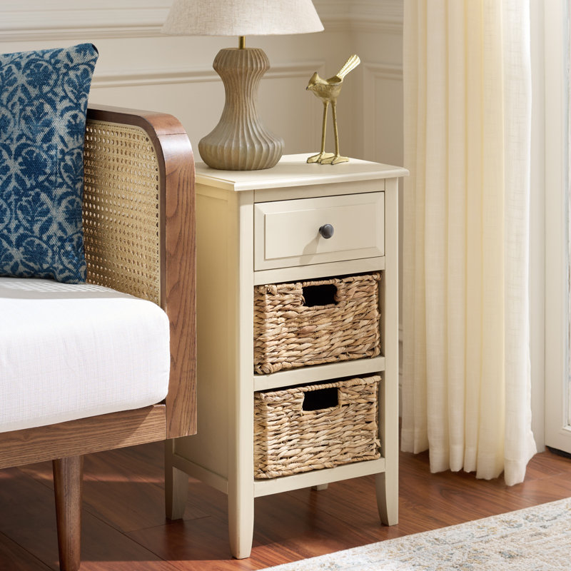 Santa Cruz End Table with Storage, Sand