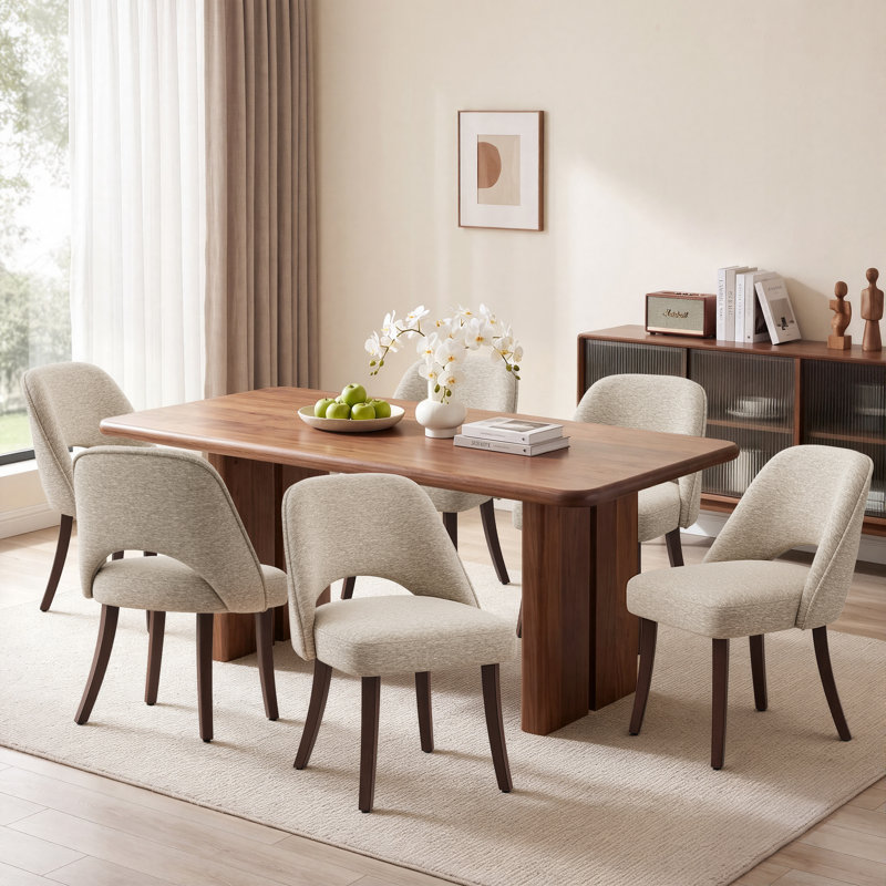 49 cm H Fabric Side Chair, Khaki