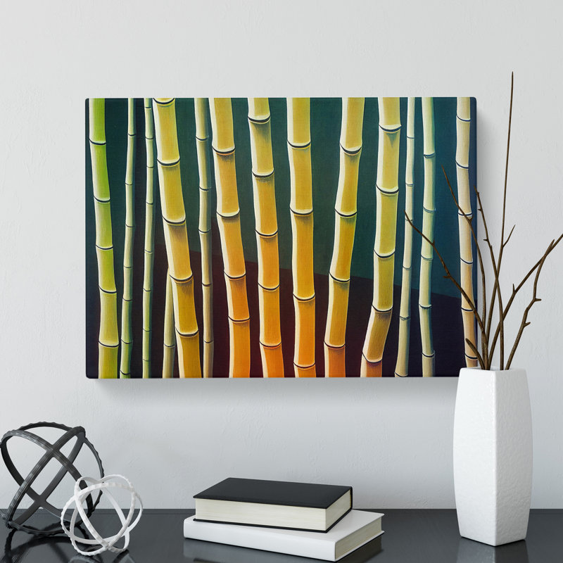 Fascinating Bamboo Forest - Wrapped Canvas, 40cm H x 60cm W x 3cm D
