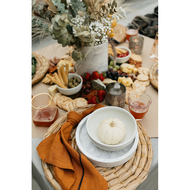 Epsilon Marble Tray, 2" H x 8" W x 8" D