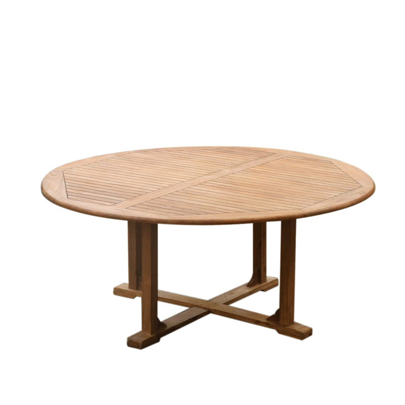 Ensemble repas 4 pièces teck Erika, H 30,5 po x l 60 po, 3