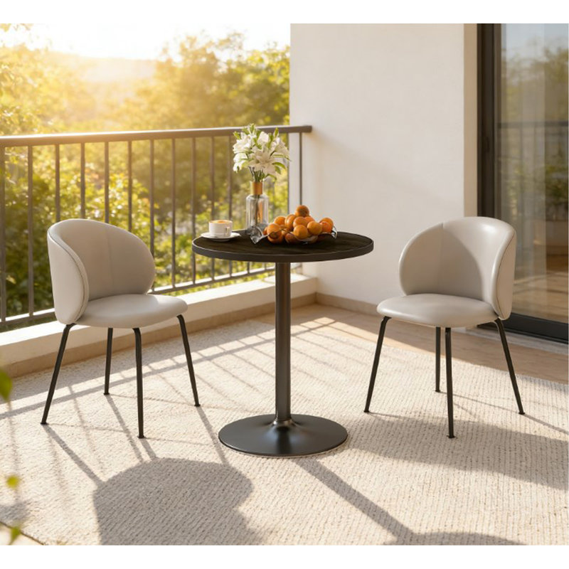 Table de salle à manger ronde de style moderne, petite table de cuisine, pour petits espaces