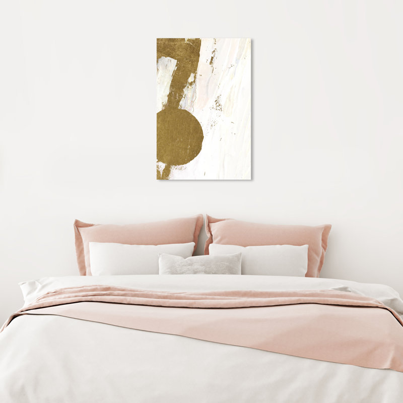 Terre de bouleau abstrait I - Peinture, Toile tendue, H 24 po x l 16 po