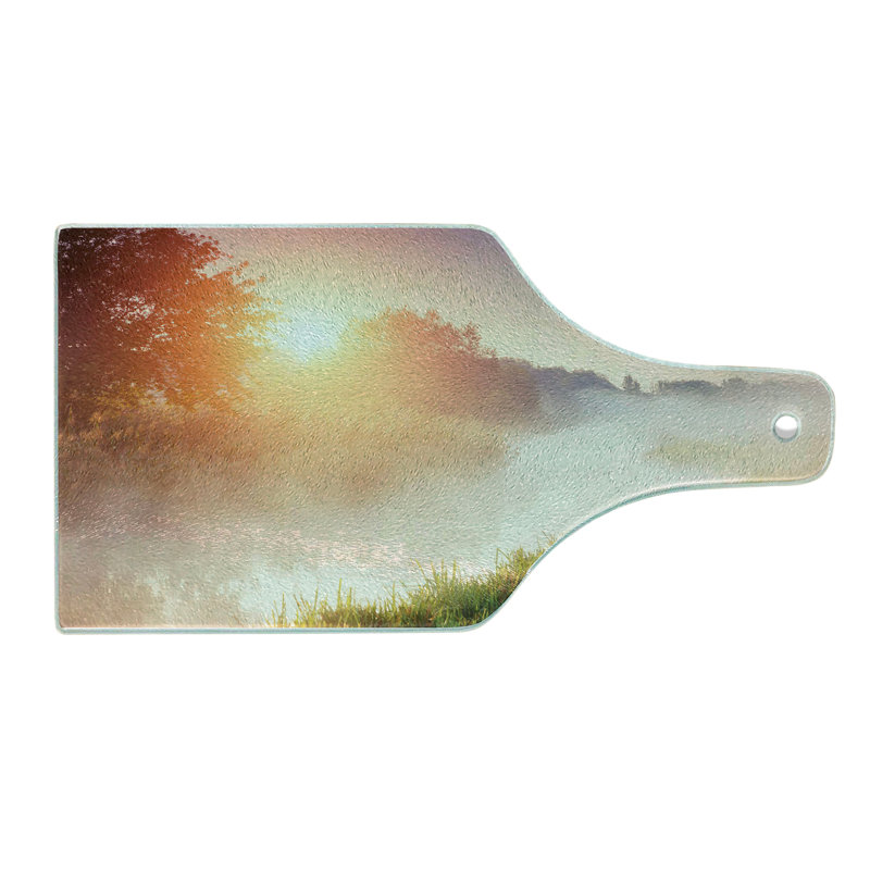 Multicolore planche à découper en verre trempé Ambesonne