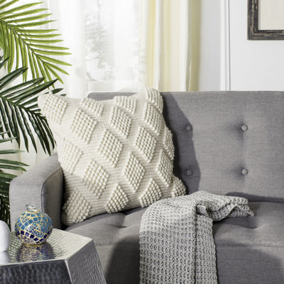 Sequined Wool Throw Pillow
