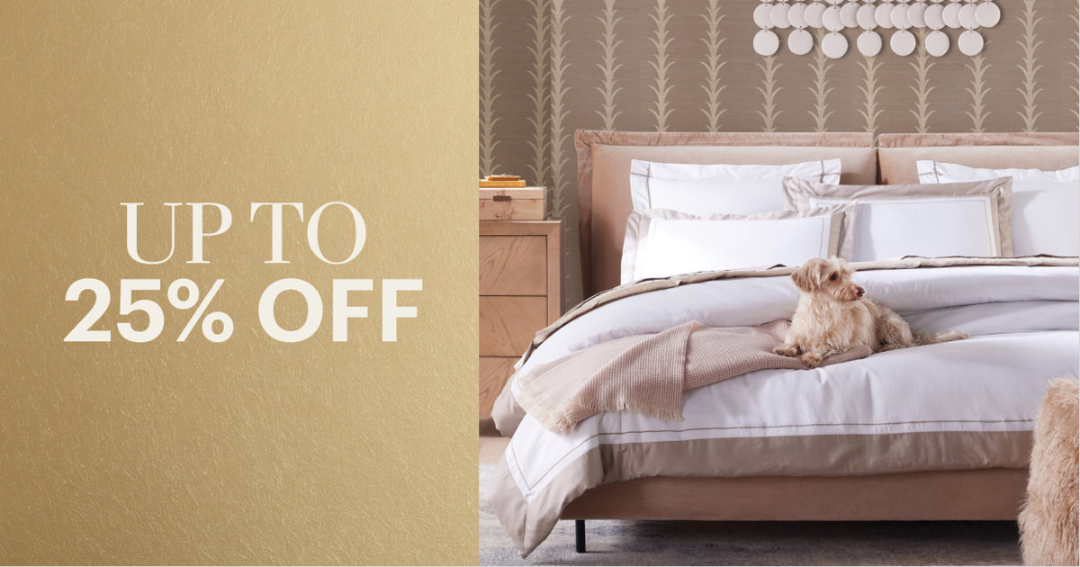 Up to 25% off.