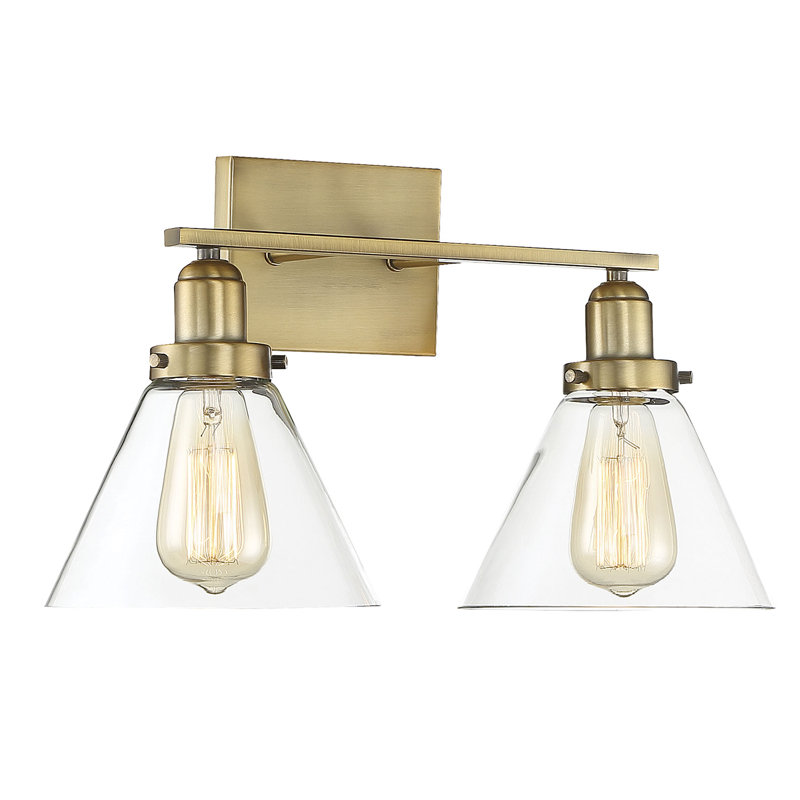 Catalina Dimmable Vanity Light in Warm Brass, Warm Brass