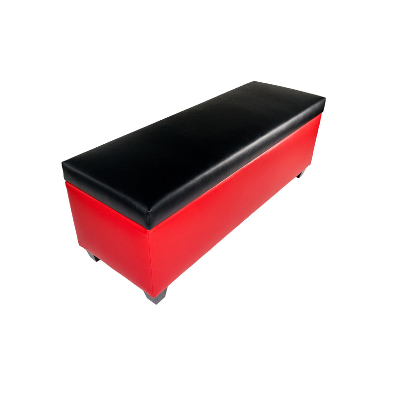 Banc de rangement pour chaussures 36 paire Kenyon, Noir / Noir