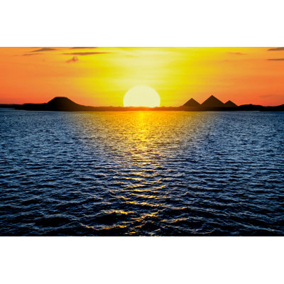 Beautiful Sunset View Of The Egyptian Pyramids