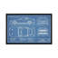 Mustang GT (2018-2020) Blueprint-impression de dessin-53737923-53737927-53737931