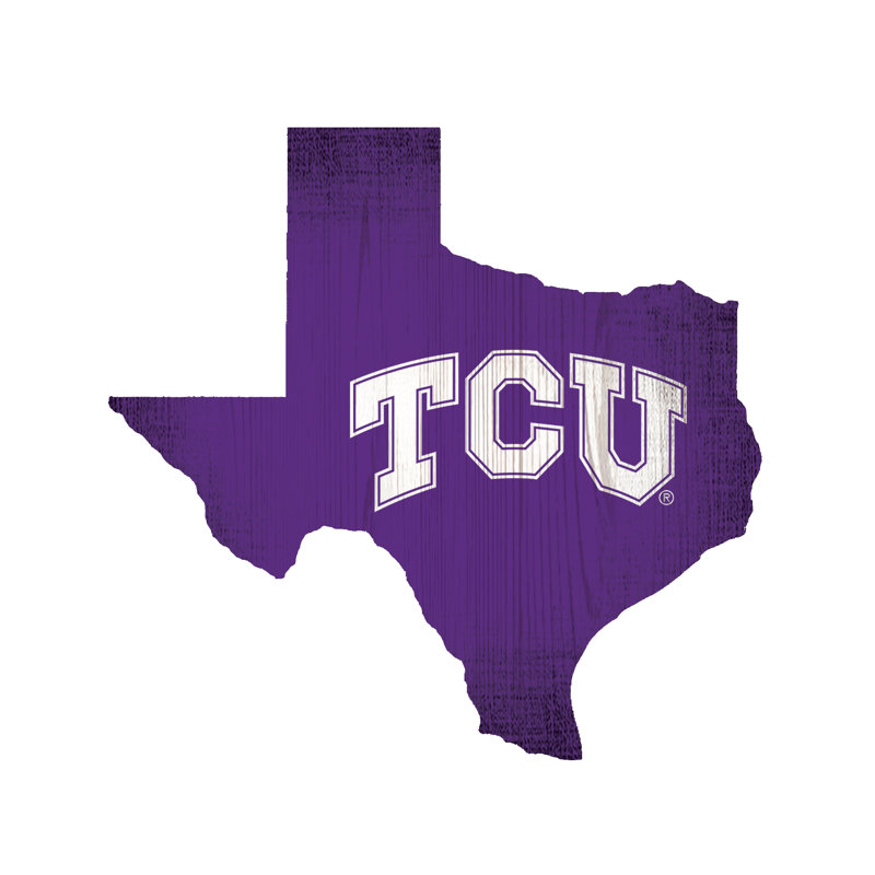 « heritage », impression sur bois NFL, Tcu Horned Frogs