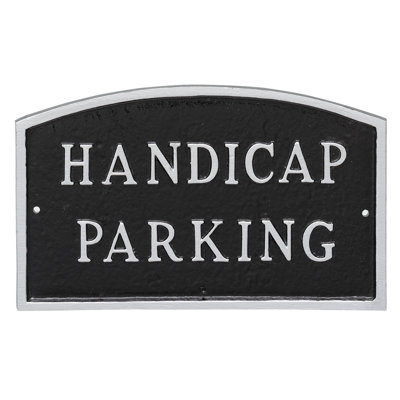 Plaque de jardin de l’état du parking handicap