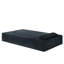 Lit pliant simple en velours côtelé gris foncé, 2 oreillers, sans montage, multi-usages pour petits espaces (chambres d'amis, salon), convertible gris, idéal pour les résidences étudiantes.
