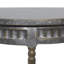 Console demi-lune en métal beige Polson 36 po x 15 po x 32 po
