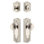 Grandeur Parthenon Long Plate Entry Set with Circulaire Knob in Timeless Bronze