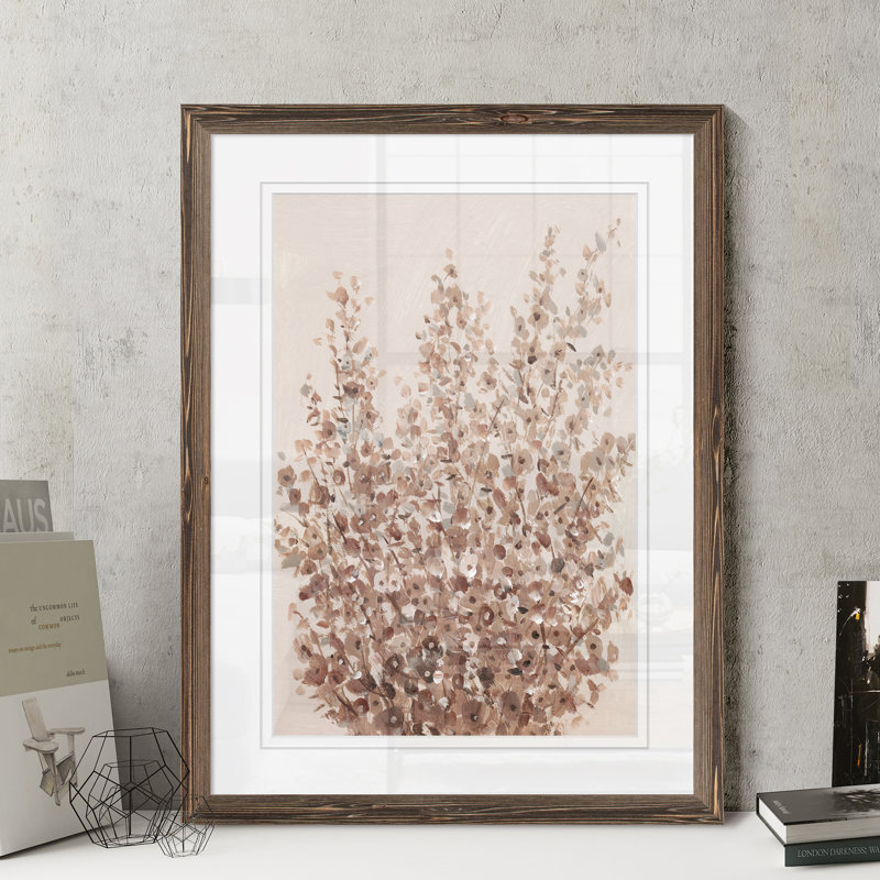 «Rustic Wildflowers II» par Paul Cezanne - reproduction d'art encadrée, H 44 po x l 32 po x P 1,25 po