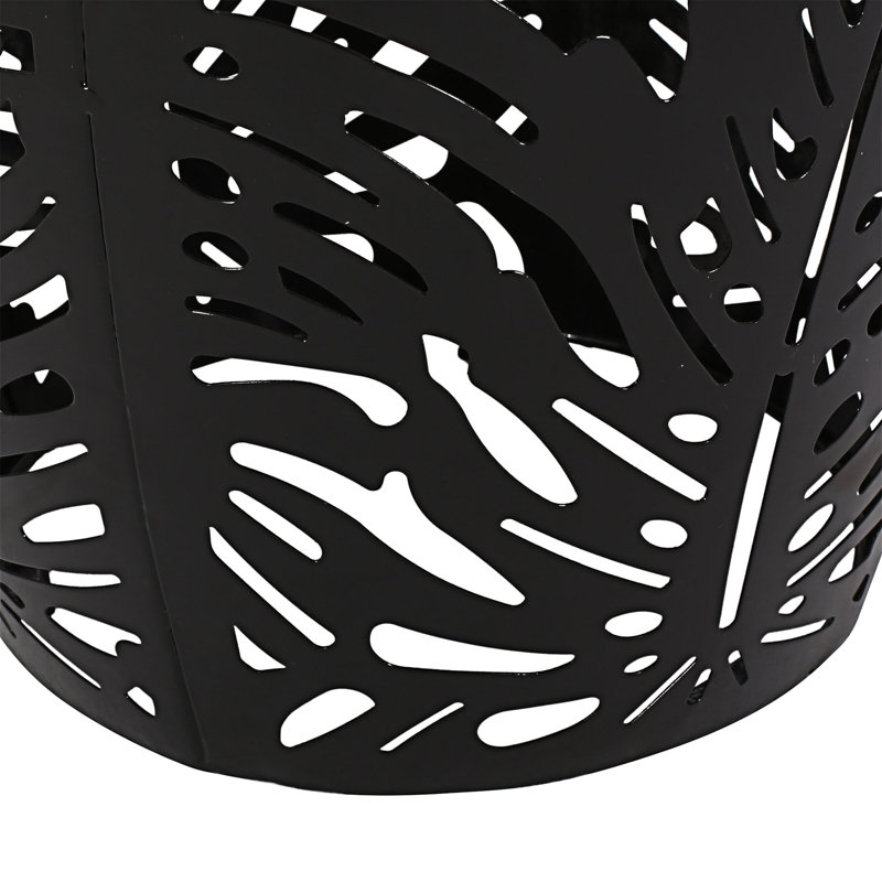Outdoor End Table, Black