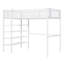 Lit mezzanine en métal Meridia avec tablettes à 4 niveaux et poste de travail-1246052767