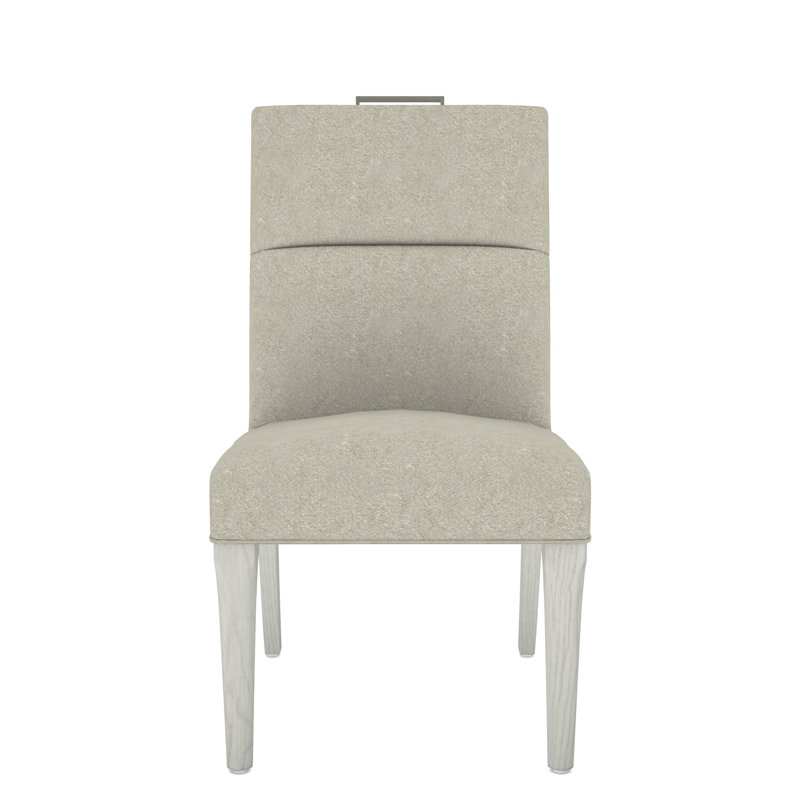 Brattle Road By Thom Filicia 20'' H Upholstered Side Chair, Ian Smoke, Casa Blanca