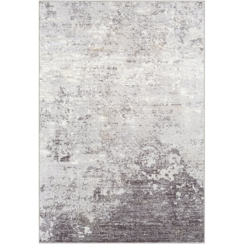Power Loom Charcoal/White Rug, Rectangle 120 x 170 cm