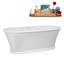 Baignoire autoportante et plateau 65 "avec drain interne Streamline-101697774