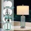 Lampes de chevet modernes en verre 27 "avec ports USB A + C-2064906984