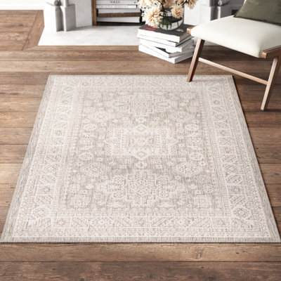 Tapis intérieur / extérieur beige Danera