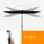 Parasol rectangulaire Doralia de 3 m (10 pi) avec éclairage DEL, inclinaison par bouton-poussoir, résistant aux intempéries, idéal pour terrasse, jardin ou cour.-2039981155