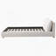 Lit plateforme tapissier avec tête de lit amovible Cloudy