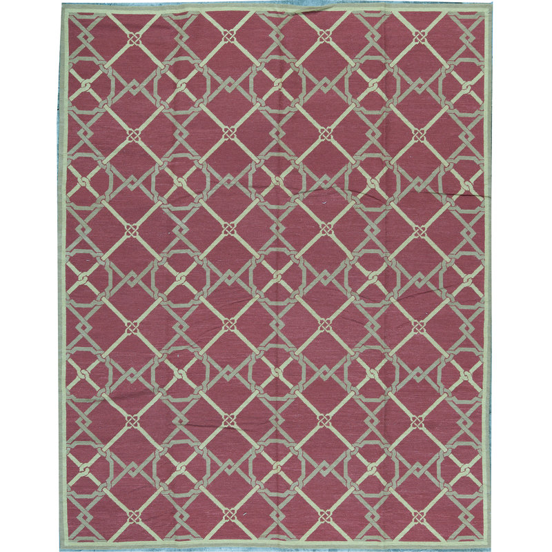 Tapis rouge noué à la main de haute qualité