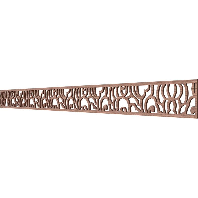 Moulure de panneau Springfield, Noyer, H 4 po x l 46,375 po x P 0,25 po