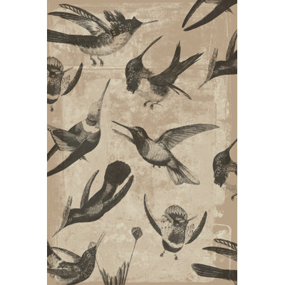Bird Pattern I by Jennifer Goldberger - Wrapped Canvas Print