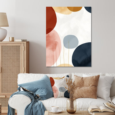 Beige Minimal Boho Pattern 4 - Minimalism Metal Wall Art