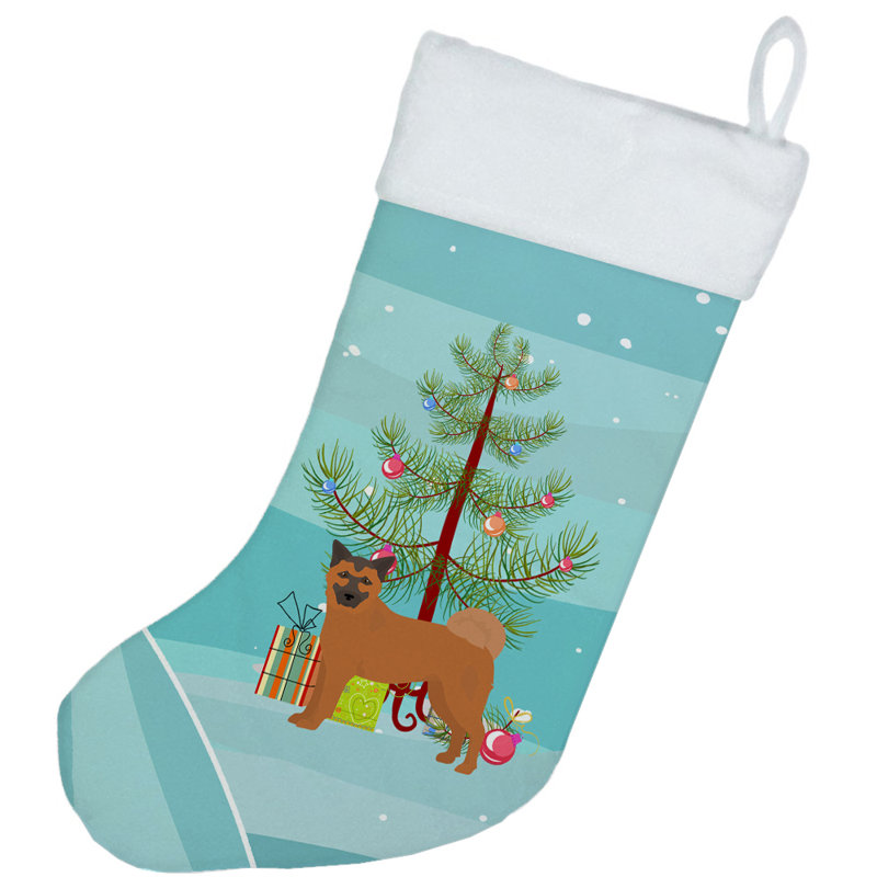 Chaussette de noël joyeux de noël, Chow Shepherd