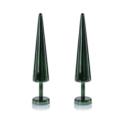 Arbres DEL Sparkle Cone, ensemble de 2
