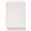 Table de chevet blanche 2 tiroirs ultrabrillante
