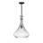 Stefanie 1 - Light Single Cone Pendant in Matte Black-113863535