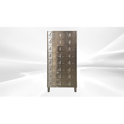 Casier en acier inoxydable 24 portes Nsf assemblé