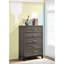 Commode 5 tiroirs Grey Oak