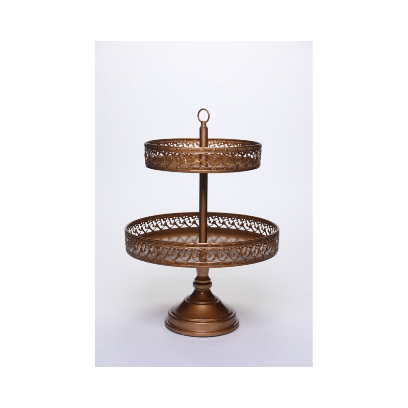 Daisy Tiered Stand, Gold