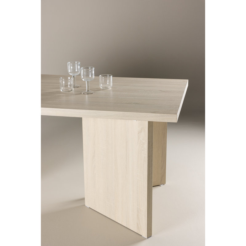 Petar Dining Table, 75cm H x 180cm L x  90cm W, Whitewash