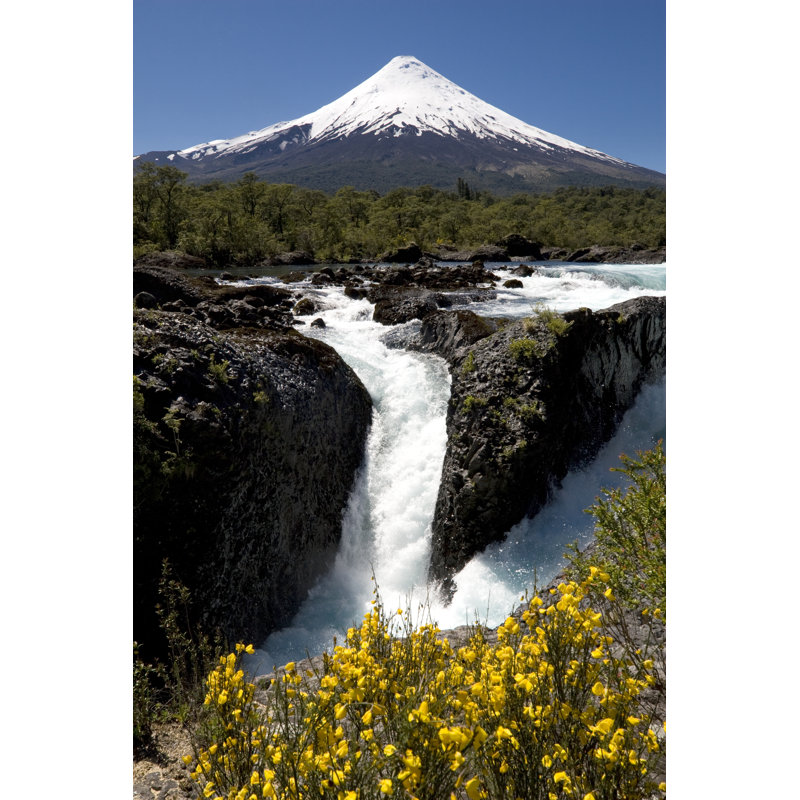 Petrohue Falls by Roccomontoya - No Frame Art Prints on Canvas, 91cm H x 61cm W